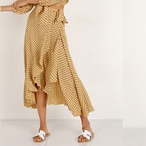 Faithfull The Brand Tramonti Skirt in Yellow Dot S 4